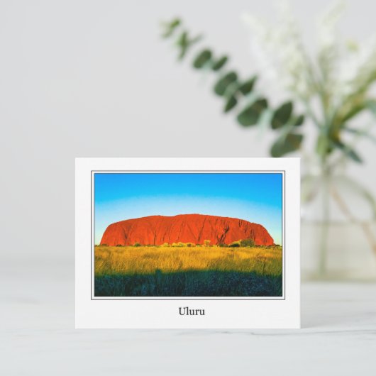 Uluru Postcard Postkarte (Stehend Vorderseite)