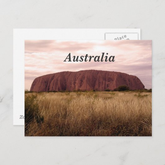 Uluru Postkarte (Vorne/Hinten)