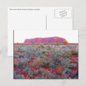 Uluru Postkarte (Vorne/Hinten)