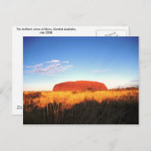 Uluru Postkarte (Vorne/Hinten)
