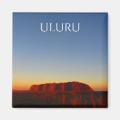 Uluru Sonnenaufgang Magnet (Vorne)