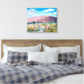 Uluru Sonnenaufgang Zentralaustralien Reise Leinwanddruck (Insitu (Schlafzimmer))