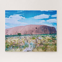 Uluru Sonnenaufgang Zentralaustralien Reise Puzzle