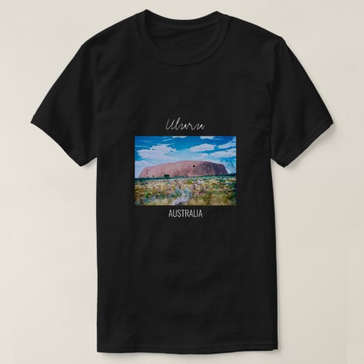 Uluru Sonnenaufgang Zentralaustralien Reise T-Shirt (Design vorne)
