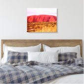 Uluru Sonnenuntergang Zentralaustralien Reise Leinwanddruck (Insitu (Schlafzimmer))