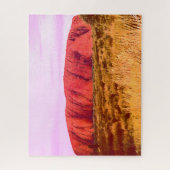 Uluru Sonnenuntergang Zentralaustralien Reise Puzzle (Vertikal)