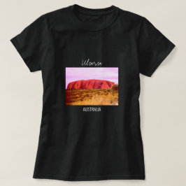 Uluru Sonnenuntergang Zentralaustralien Reise T-Shirt