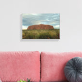 Uluru Stretched Canvas Print Leinwanddruck (Insitu (Wohnzimmer))
