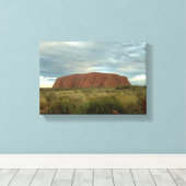 Uluru Stretched Canvas Print Leinwanddruck (Insitu (Holzboden))