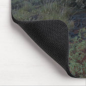 Uluru Sunrise und Wüstenflora Mousepad (Ecke)