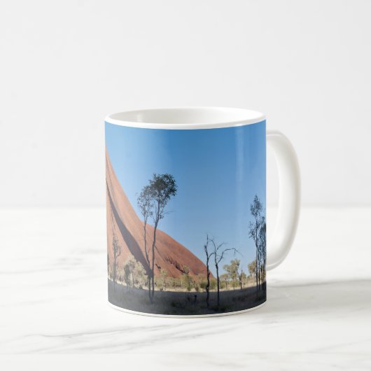 Uluru und Wüste schlicht Kaffeetasse (VorderseiteRechts)
