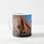 Uluru und Wüste schlicht Kaffeetasse (Vorderseite Links)