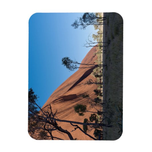 Uluru und Wüste schlicht Magnet (Vertikal)