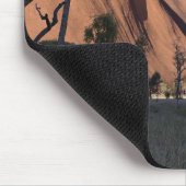 Uluru und Wüste schlicht Mousepad (Ecke)