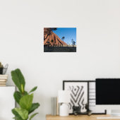 Uluru und Wüste schlicht Poster (Heimbüro)