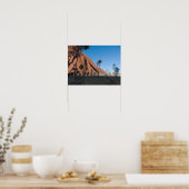 Uluru und Wüste schlicht Poster (Küche)