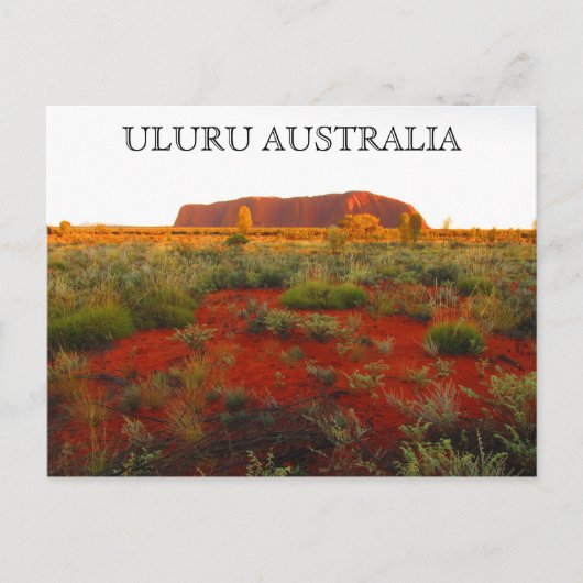 Uluru-Wüste Postkarte (Vorderseite)