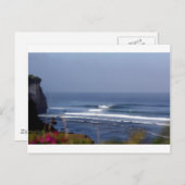 Uluwatu Bali berühmte Surfwelle Postkarte (Vorne/Hinten)