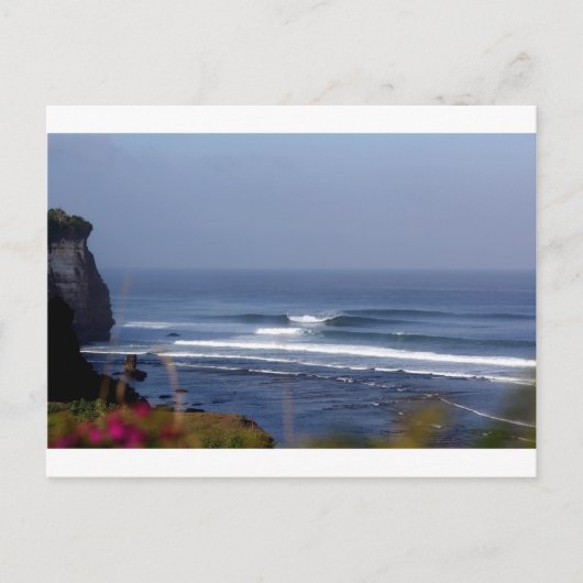 Uluwatu Bali berühmte Surfwelle Postkarte (Vorderseite)