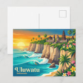 Uluwatu Indonesien Postkarte (Vorne/Hinten)