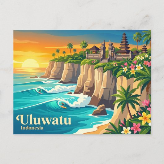 Uluwatu Indonesien Postkarte (Vorderseite)