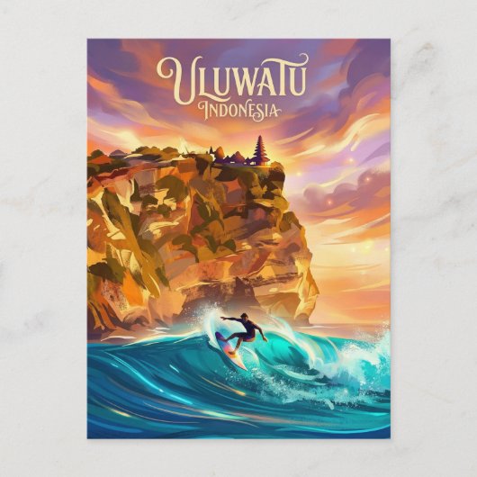 Uluwatu Indonesien Postkarte (Vorderseite)