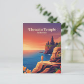 Uluwatu-Tempel Indonesien Postkarte (Stehend Vorderseite)