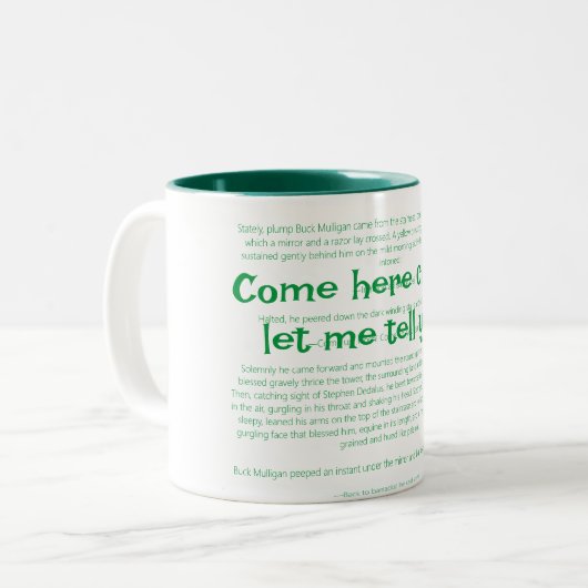 Ulysess von James Joyce - Die Tasse (Vorderseite Links)