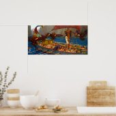 Ulysses and the Sirens by John William Waterhouse Poster (Küche)