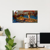 Ulysses and the Sirens by John William Waterhouse Poster (Heimbüro)