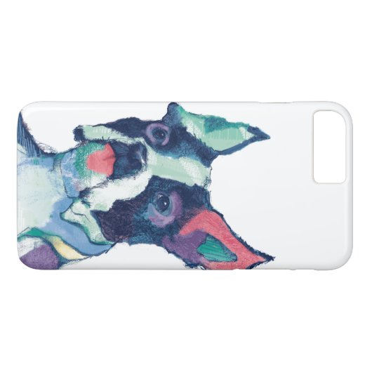 Ulysses-Aquarell-Pastell Case-Mate iPhone Hülle (Rückseite (Horizontal))
