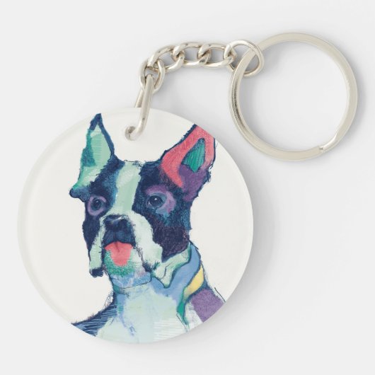 Ulysses-Aquarell-Pastell Schlüsselanhänger (Rückseite)