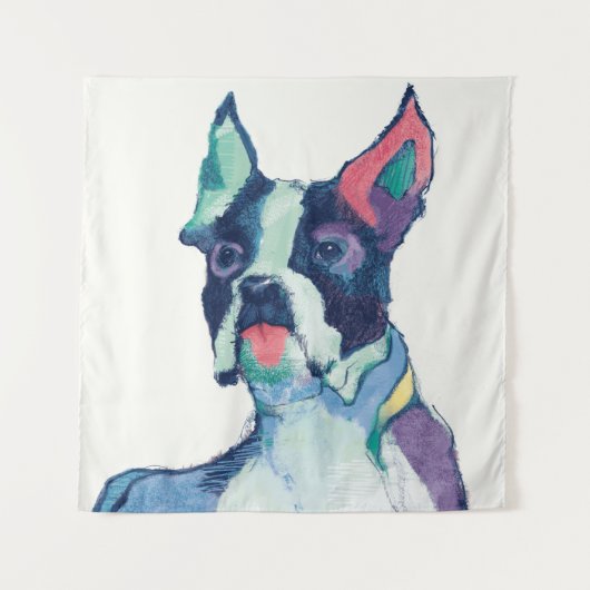 Ulysses-Aquarell-Pastell Wandteppich (Vorderseite (Horizontal))