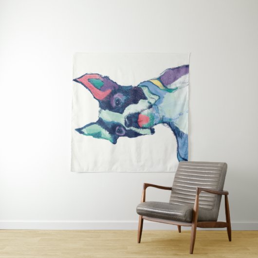 Ulysses-Aquarell-Pastell Wandteppich (Beispiel)