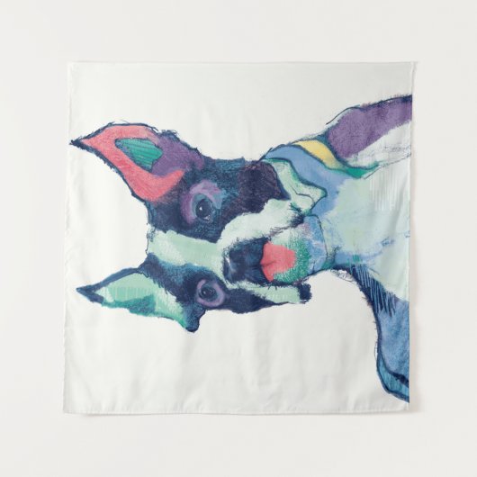 Ulysses-Aquarell-Pastell Wandteppich (Vorderseite)