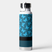Ulysses Butterfly Pattern Wasserflasche Trinkflasche (rechts)