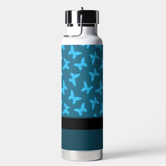 Ulysses Butterfly Pattern Wasserflasche Trinkflasche (rechts)
