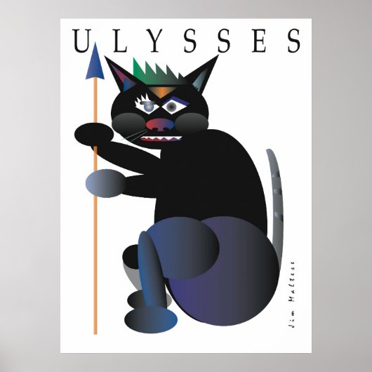 ULYSSES CAT POSTER VON JIM MALTESE (Vorne)