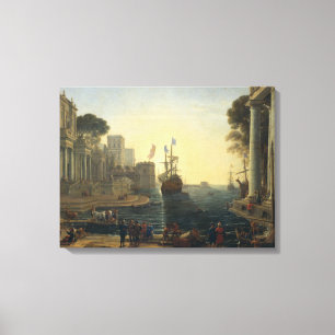 Ulysses, der Chryseis zu ihrem Vater zurückbringt Leinwanddruck