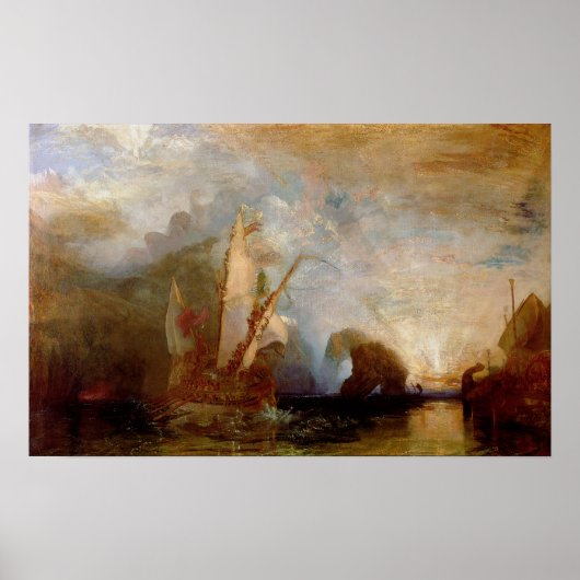 Ulysses Deriding Polyphemus, 1829 Poster (Vorne)