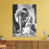 Ulysses, die aus dem Polyphemus, dem Zyklops, entk Leinwanddruck (Insitu (Wohnzimmer))