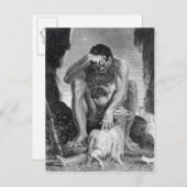 Ulysses, die aus dem Polyphemus, dem Zyklops, entk Postkarte (Vorne/Hinten)