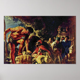 Ulysses in der Höhle von Polyphemus durch Jordaens Poster