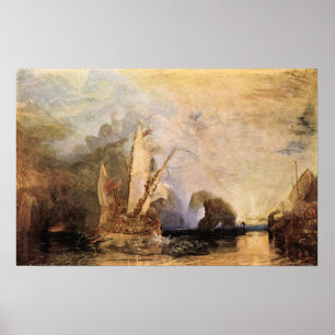 Ulysses in Homers Odyssee - Joseph Mallord Turner Poster