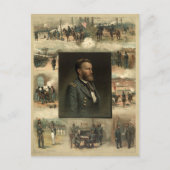 Ulysses S. Grant, 1885 Postkarte (Vorderseite)