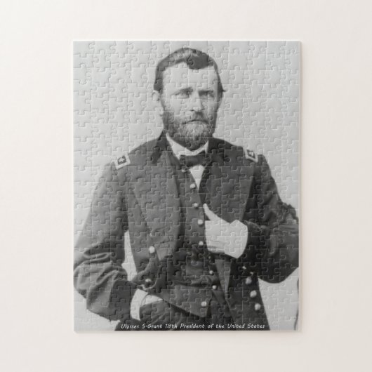 Ulysses S. Grant 18. Präsident von Amerika. Puzzle (Vertikal)