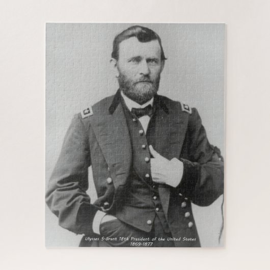 Ulysses S. Grant 18. Präsident von Amerika. Puzzle (Vertikal)