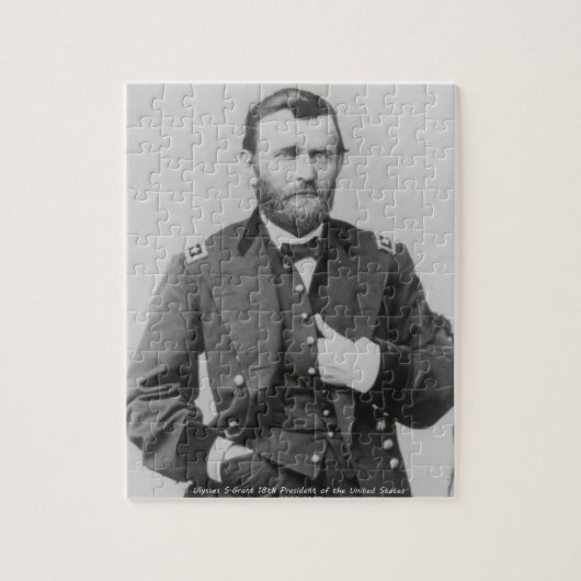 Ulysses S. Grant 18. Präsident von Amerika. Puzzle (Vertikal)
