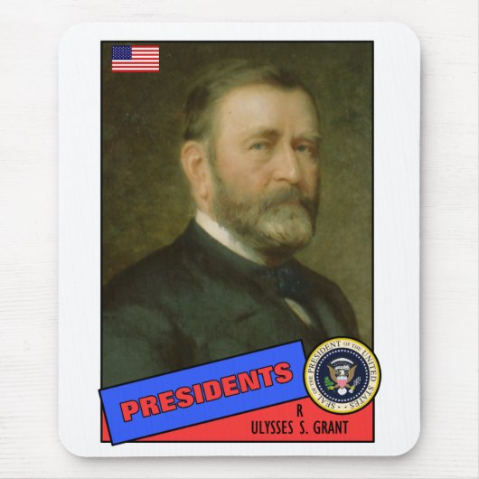Ulysses S. Grant Baseball Card Mousepad (Vorne)