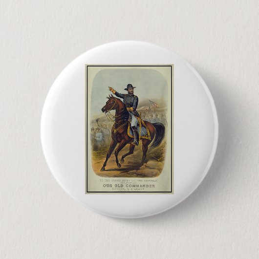 Ulysses S. Grant on Horseback Button (Vorderseite)